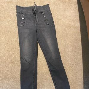 Express super high rise size 2s/2c, stretch plus legging denim